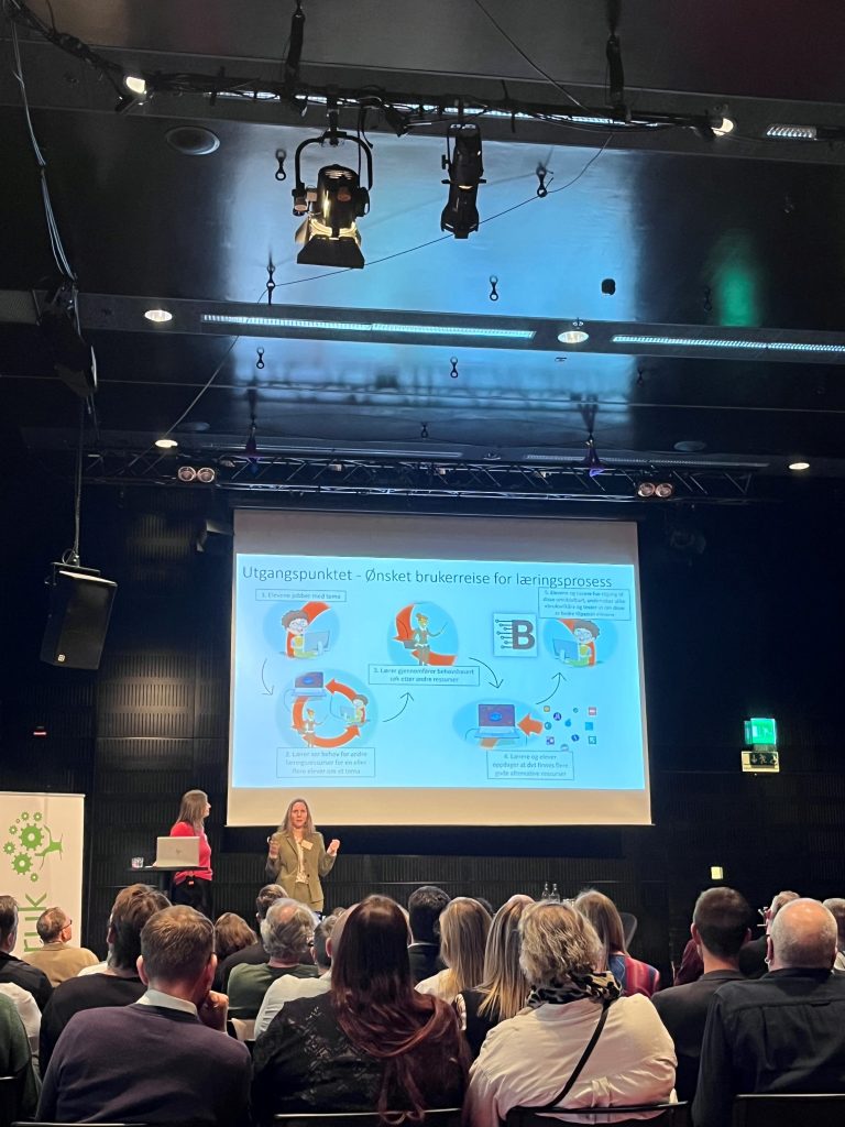 Lene Karin Wiberg och Marianne Leirskar Norveel föreläsning